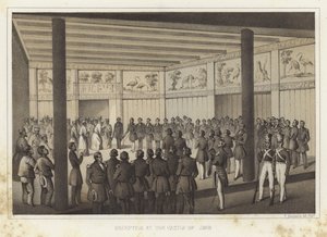 Réception au château de Shui, îles Ryukyu - American School