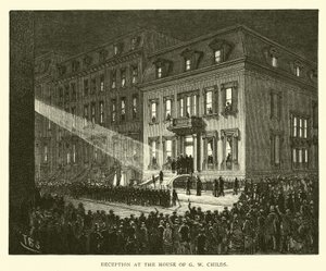 Réception à la maison de G W Childs - American School