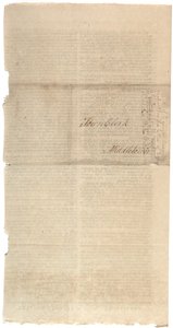 Résolutions imprimant la proposition de NYS pour des amendements à la Constitution, octobre 1788