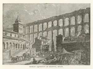 Aqueduc romain à Ségovie, Espagne
