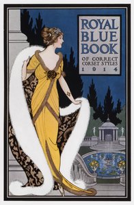 Royal Blue Book of Correct Corset Styles (Livre bleu royal des styles de corsets corrects) - American School