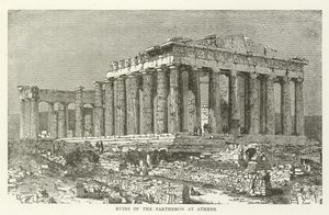 Ruines du Parthénon à Athènes