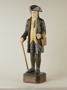 Sculpture de Diedrich Knickerbocker qui se trouvait dans Knickerbocker Hall à New York, vers 1850-67