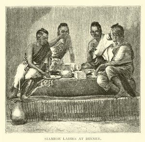 Dames siamoises au dîner