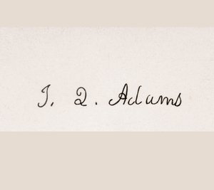 Signature de John Quincy Adams - American School