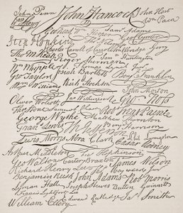 Signatures de la Déclaration d