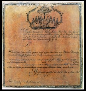 Témoignage indien de Sir William Johnson (1715-74), c.1770