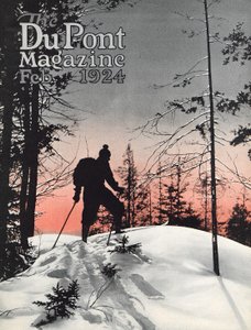Ski, couverture du DuPont Magazine, février 1924