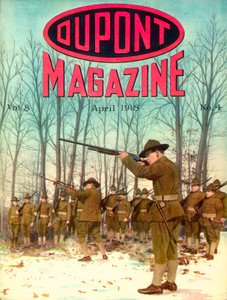 Soldats, couverture du DuPont Magazine, avril 1918 - American School
