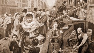 Communauté syrienne de Lower Washington Street, New York (gravure) - American School