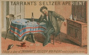 Tarrants Seltzer Aperient, carte de commerce