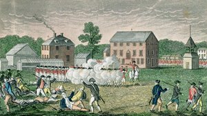 La bataille de Lexington, 19 avril 1775, des 