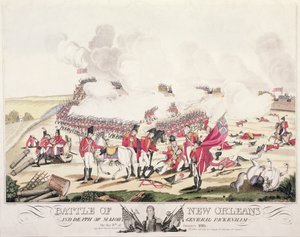 La bataille de la Nouvelle-Orléans et la mort du major-général Packenham, 8 janvier 1815