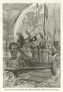 Le doge aveugle Dandolo de Venise à la tête de la quatrième croisade