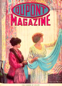Le Charme de la couleur, couverture du DuPont Magazine, septembre 1918 - American School