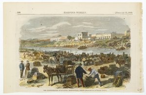 Les Confédérés Évacuant Brownsville, Texas, vers 1864