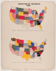 [Le Nègre de Géorgie] Migration des Nègres - American School