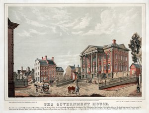 The Government House, pub. 1847 (lithographie couleur) - American School