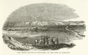 Le grand tumulus de Koyunjik, sur le site de Ninive