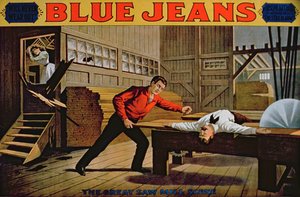 La Grande Scène de la Scierie, Affiche pour Blue Jeans