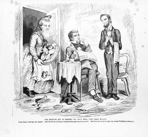 Le Monitor mis en danger, ou, tout est bien qui finit bien, vers 1862 - American School
