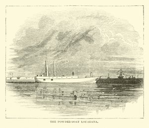 Le bateau-poudre Louisiana, décembre 1864