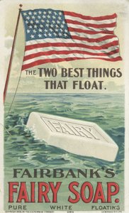 Les deux meilleures choses qui flottent, publicité pour le savon flottant Fairy de Fairbanks, 1898