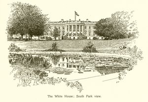 La Maison Blanche; vue du South Park - American School