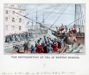 La destruction du thé au port de Boston