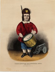 Le petit tambour : rub-a-dub-dub, pub. par Currier & Ives, vers 1860 - American School
