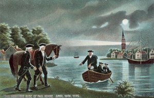 La chevauchée de minuit de Paul Revere - American School