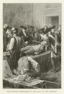 Robespierre blessé dans la salle de l