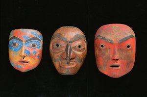 Trois masques de chaman