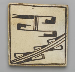 Carreau, fabriqué à Mesa, Arizona par le peuple Hopi