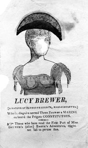 Page de titre de Les aventures de Lucy Brewer imprimé par Luther Wales, New York, 1815 - American School