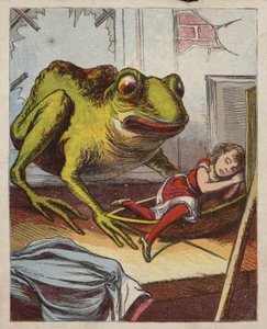 Crapaud trouvant une fille endormie