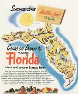 Carte touristique de la Floride - American School