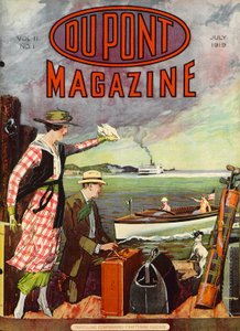 Compagnon de voyage - Bagages Craftsman, couverture du DuPont Magazine, juillet 1919