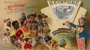 Oncle Sam faisant la publicité des outils agricoles - American School