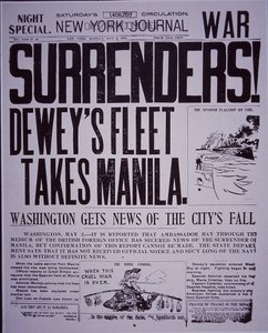 Titre de victoire sur le New York Journal, pendant la guerre hispano-américaine - American School