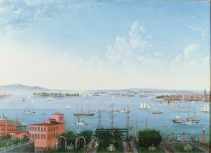 Vue du port de New York depuis Brooklyn Heights, c.1860