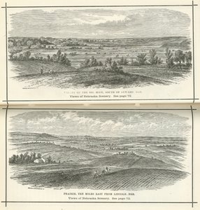 Vues des paysages du Nebraska - American School