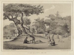 Village près de Napha, Lew Chew (îles Ryukyu)