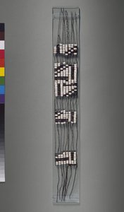 Ceinture de wampum, tribu iroquoise ou algonquienne américaine, possible 17e siècle - American School