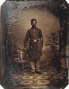 William J. Netson, 54e Infanterie du Massachusetts, vers 1863 (tintype)