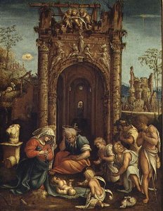 Adoration des bergers, c.1530 - Amico Aspertini