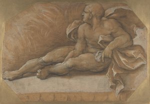 Figure masculine nue assise par terre, vers 1535-40 - Amico Aspertini