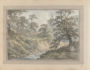 Vues en Angleterre, Écosse et Pays de Galles : Paysage avec ruisseau - Amos Green