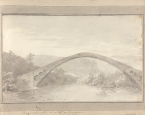 Vues en Angleterre, Écosse et Pays de Galles : Pont Y Pridd, dans la vallée de Taff ou Glamorgan - Amos Green