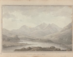 Vues en Angleterre, Écosse et Pays de Galles : Snowdon, depuis Capel Cerrig